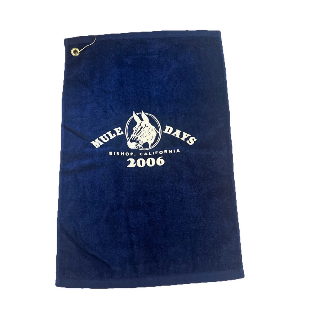 Mule Days Bishop California Vintage Golf Bag Towel 25inL x 16inW